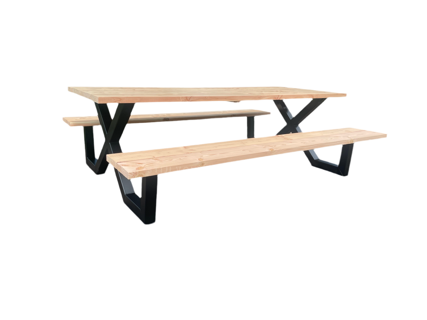 Picknicktafel staal & douglas