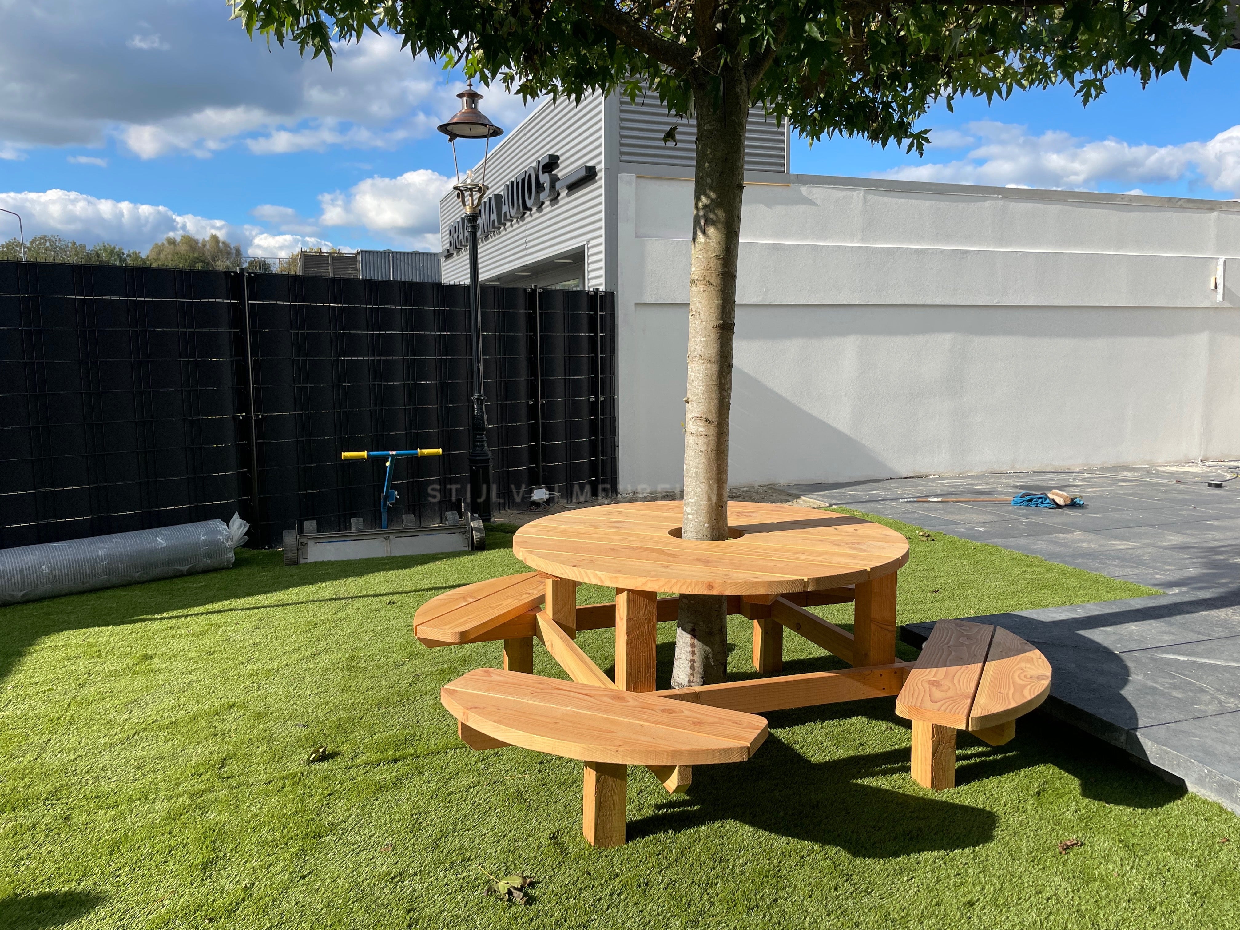 Ronde picknicktafel
