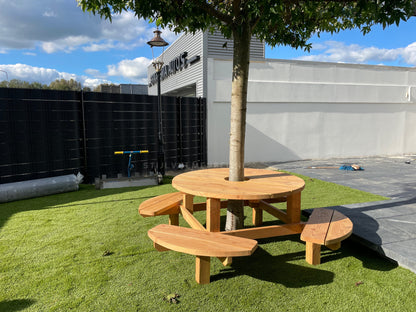 Ronde picknicktafel