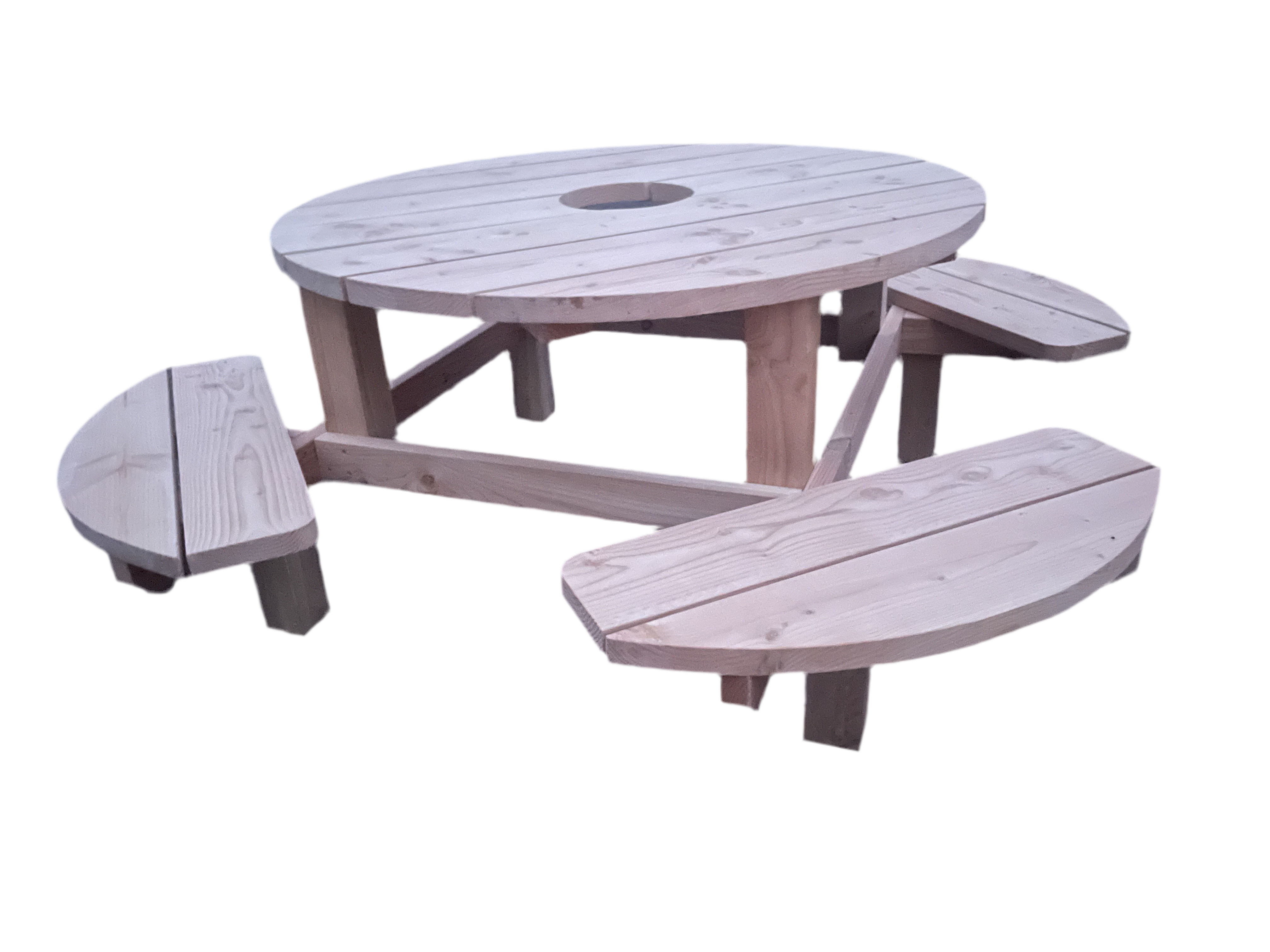 Ronde picknicktafel