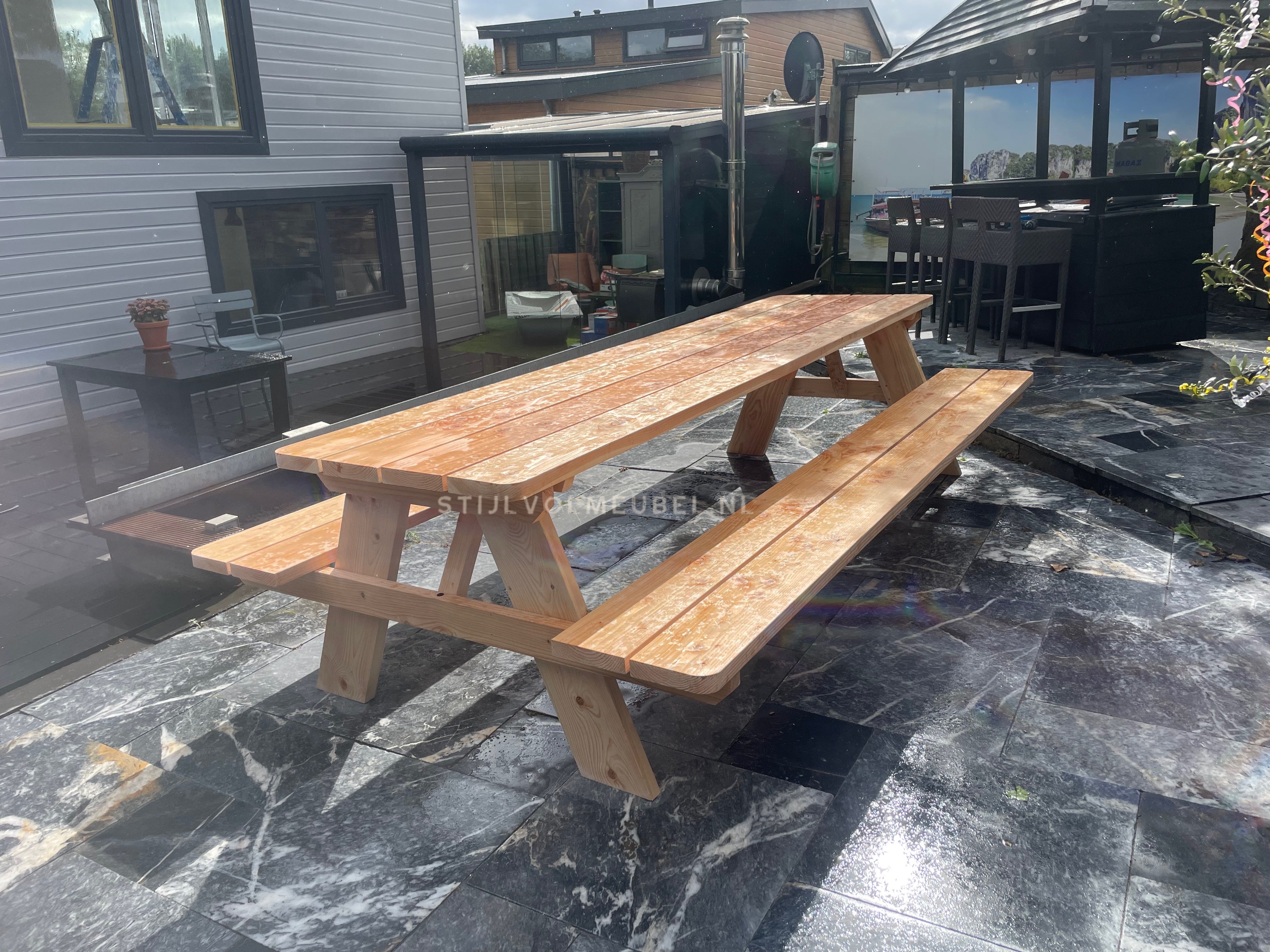 Douglas classic picknicktafel 3 meter