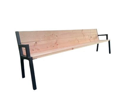 Tuinbank staal & douglas 2,4 meter